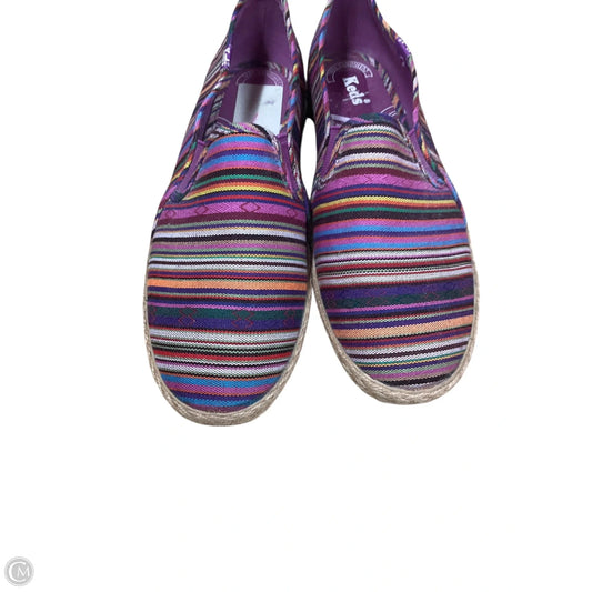 Shoes Flats By Keds In Striped Pattern, Size: 9.5
