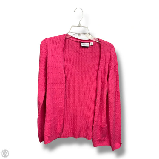 Cardigan By Croft And Barrow In Pink, Size: M
