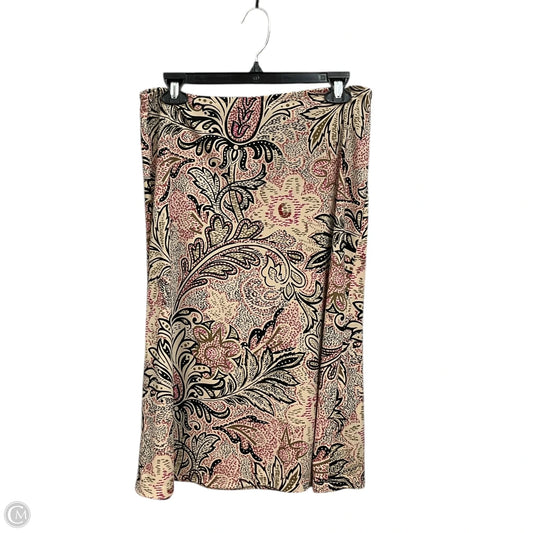 Skirt Midi By New York And Co In Multi-colored, Size: M