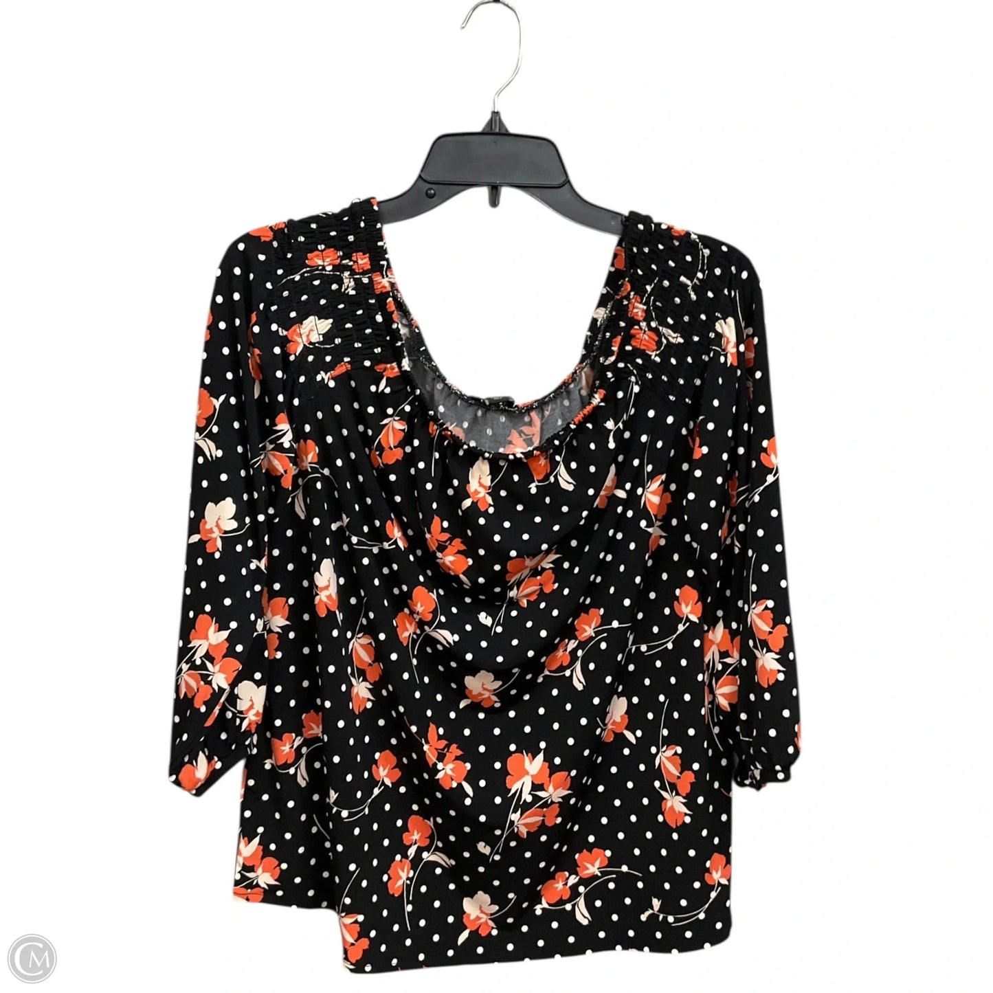 Top 3/4 Sleeve By Ann Taylor In Multi-colored, Size: M