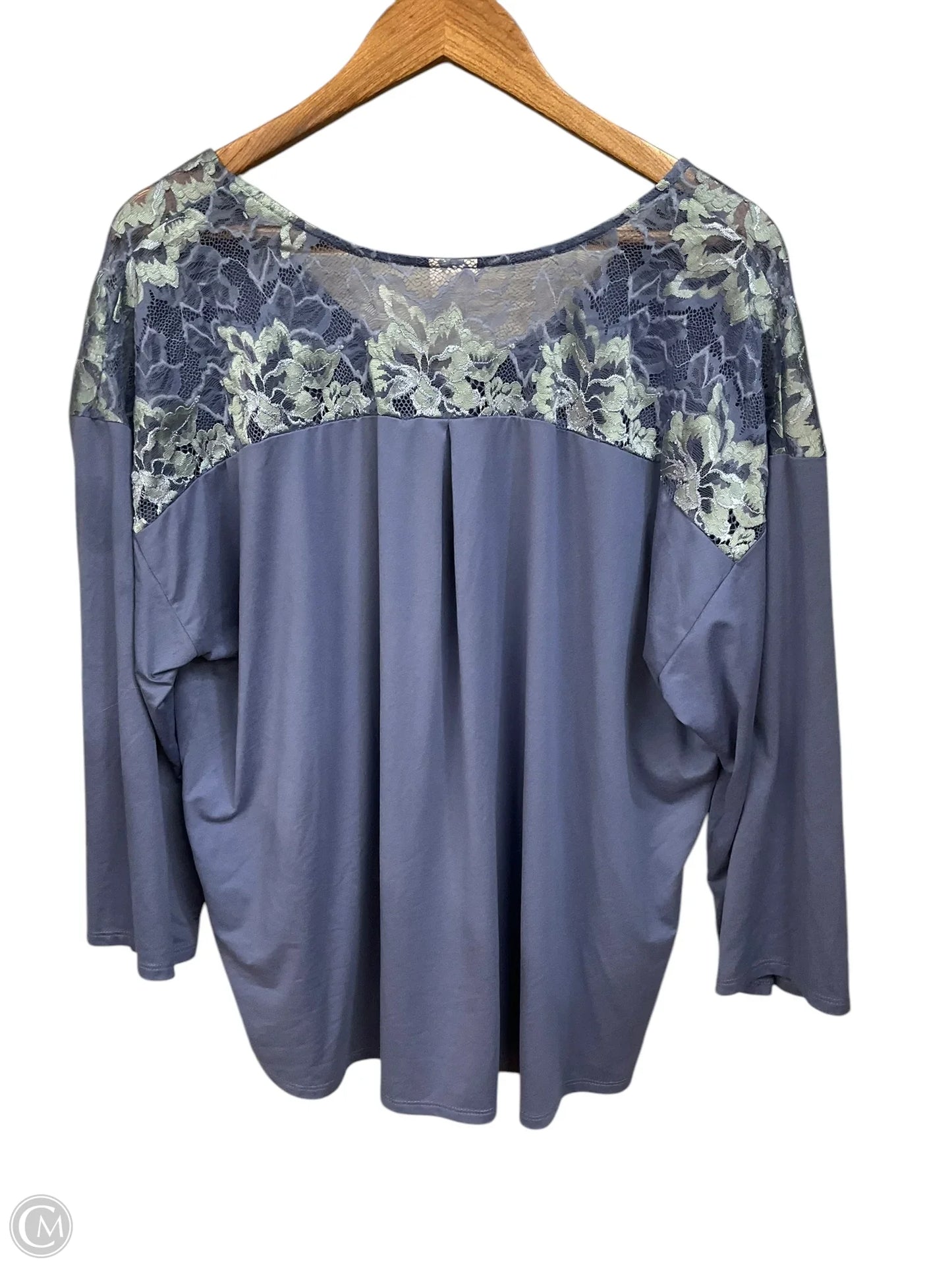 Top 3/4 Sleeve By Soma In Blue, Size: Xxl