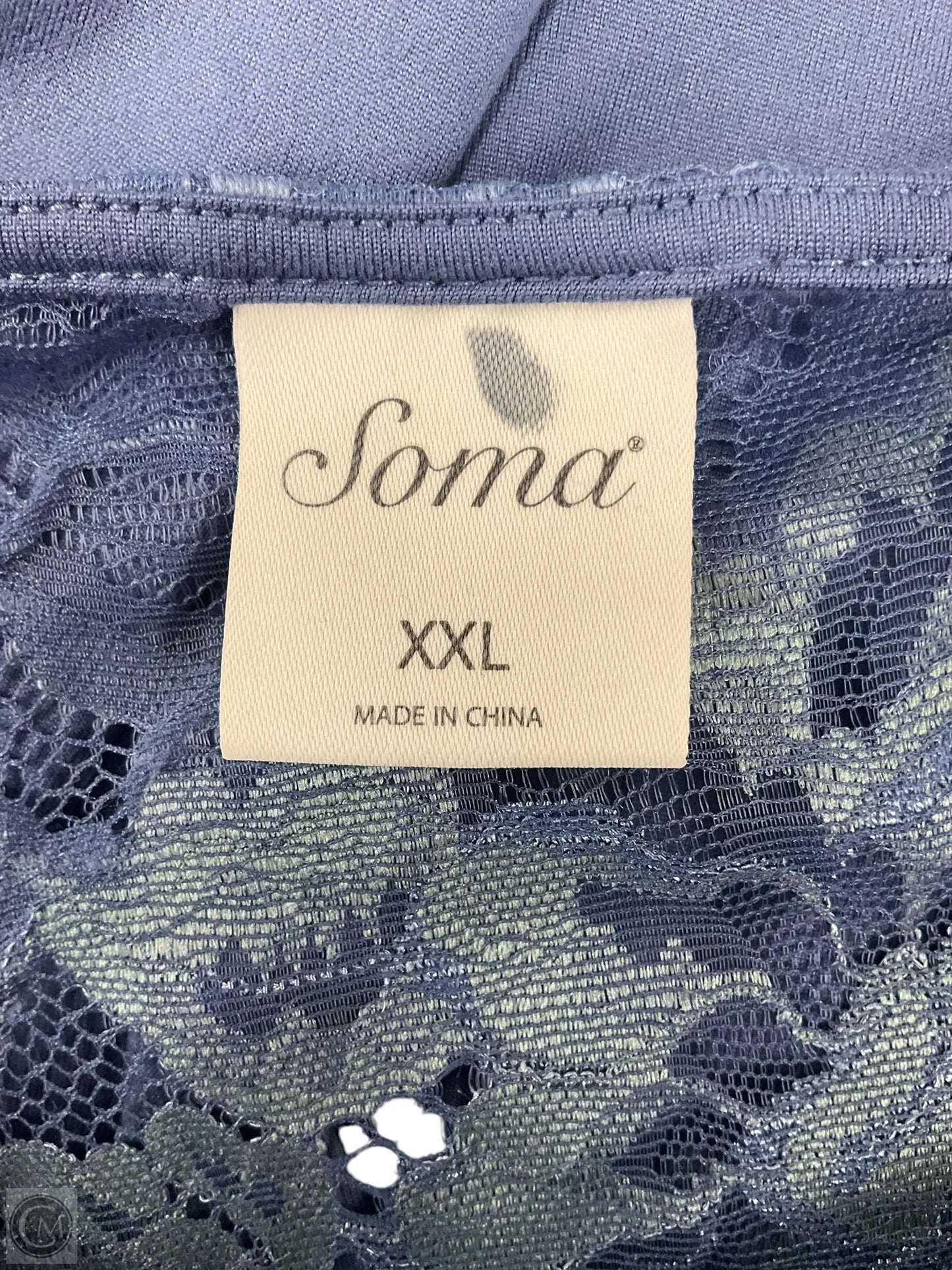 Top 3/4 Sleeve By Soma In Blue, Size: Xxl