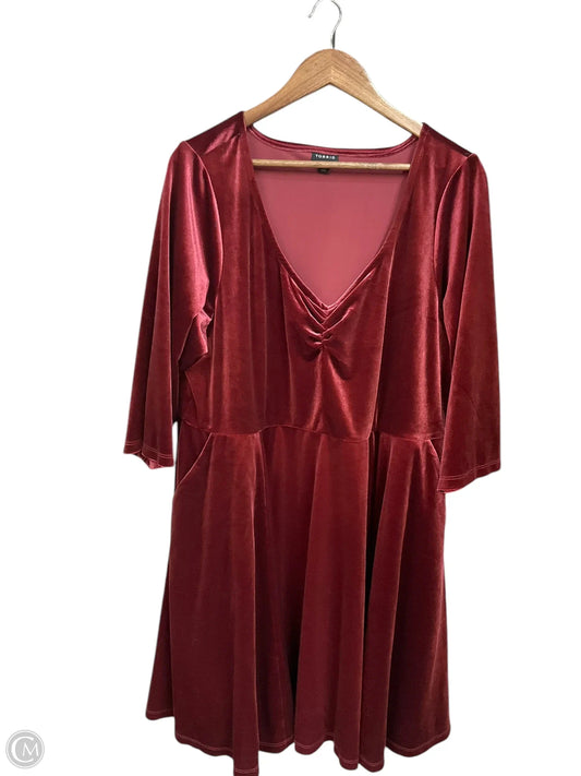 Dress Casual Short By Torrid In Maroon, Size: 3x