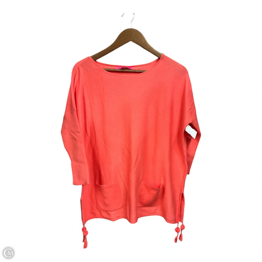 Top 3/4 Sleeve Designer By Lilly Pulitzer In Orange, Size: S