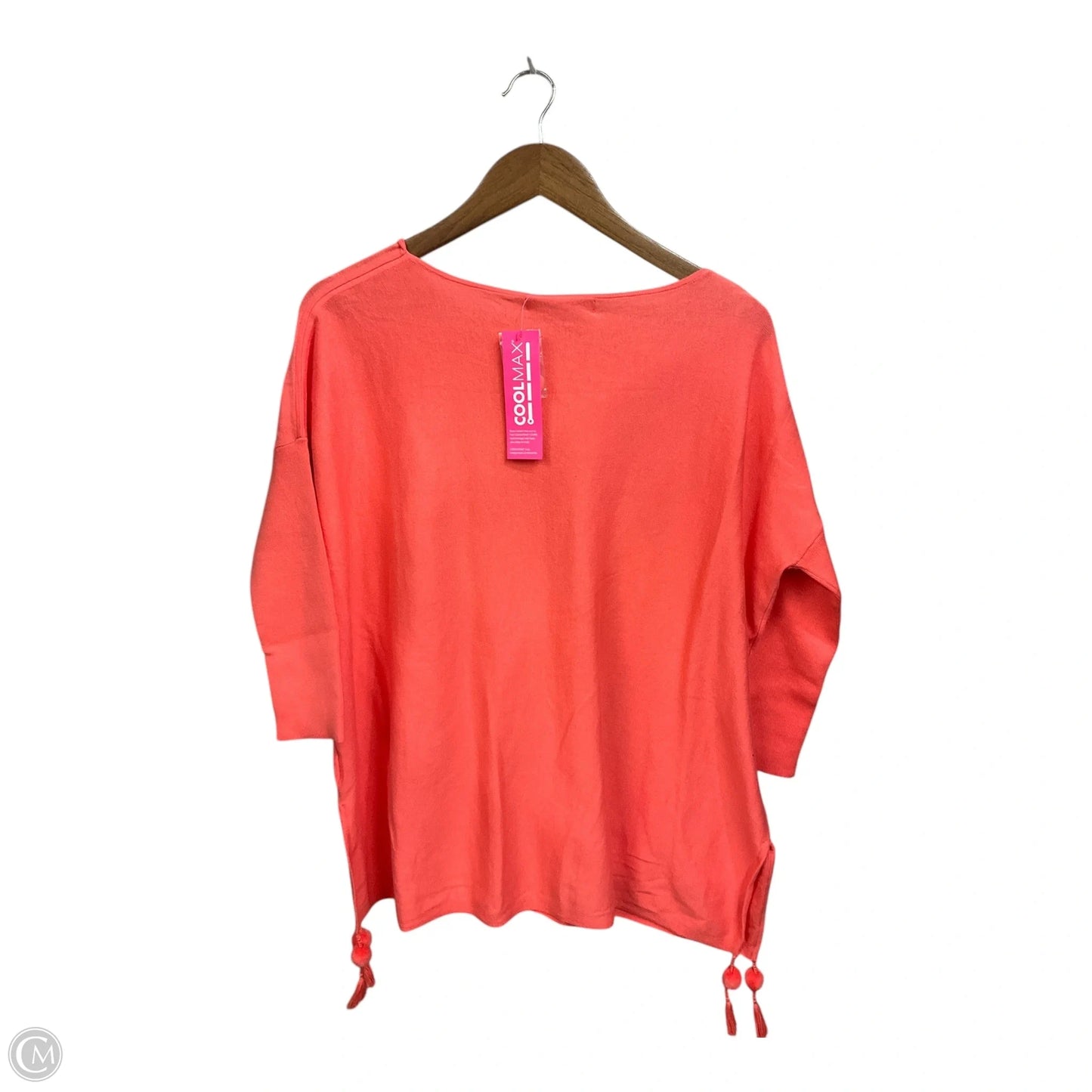 Top 3/4 Sleeve Designer By Lilly Pulitzer In Orange, Size: S