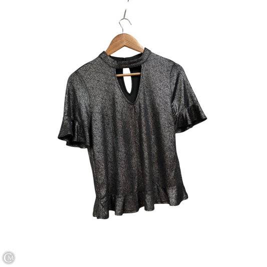 Top Short Sleeve By Lucky Brand In Silver, Size: S