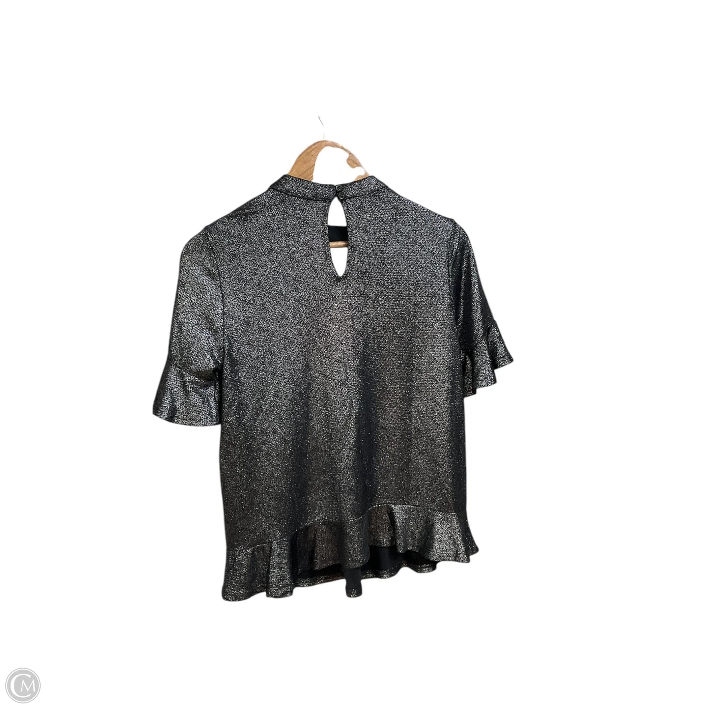 Top Short Sleeve By Lucky Brand In Silver, Size: S