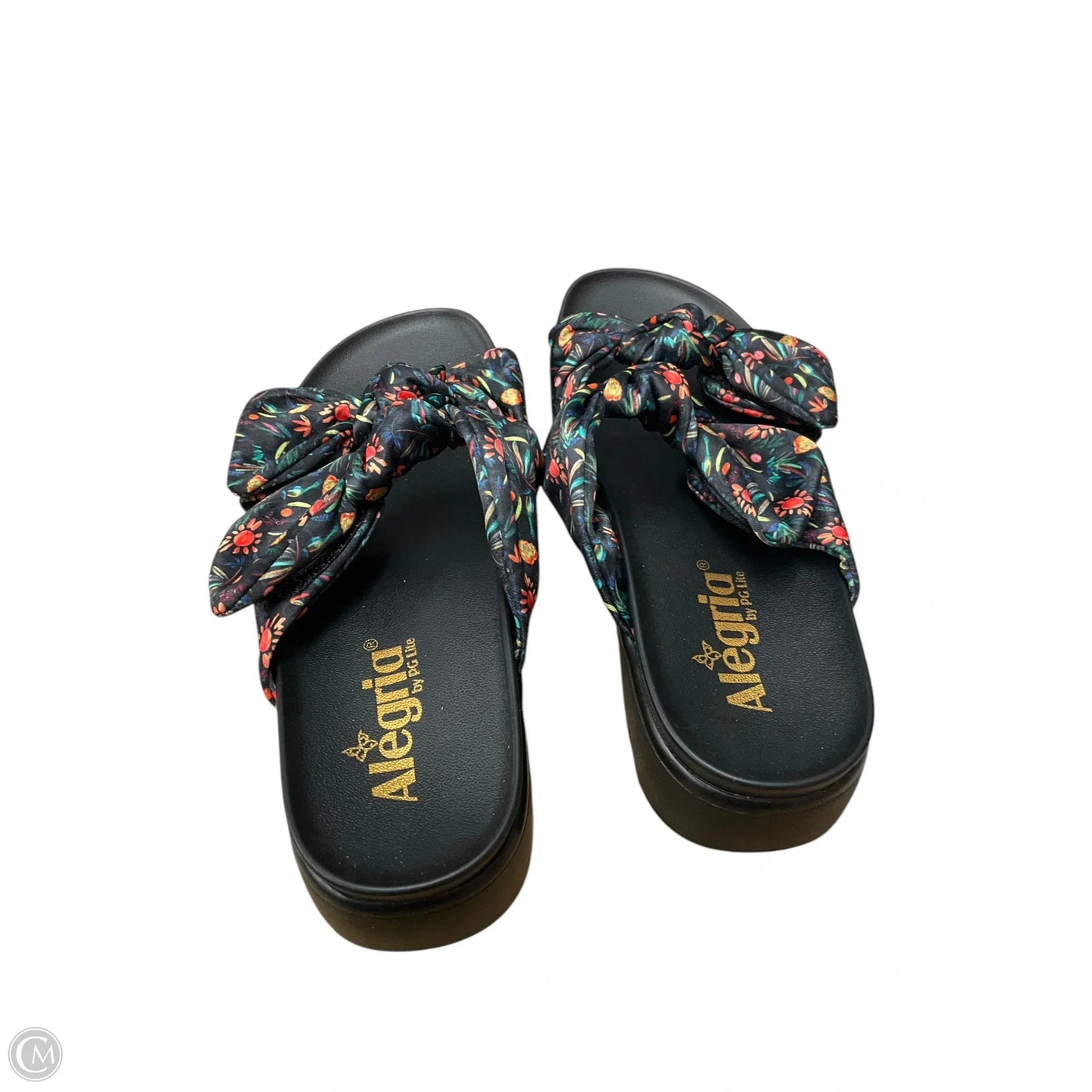 Sandals Flats By Alegria In Floral Print, Size: 5