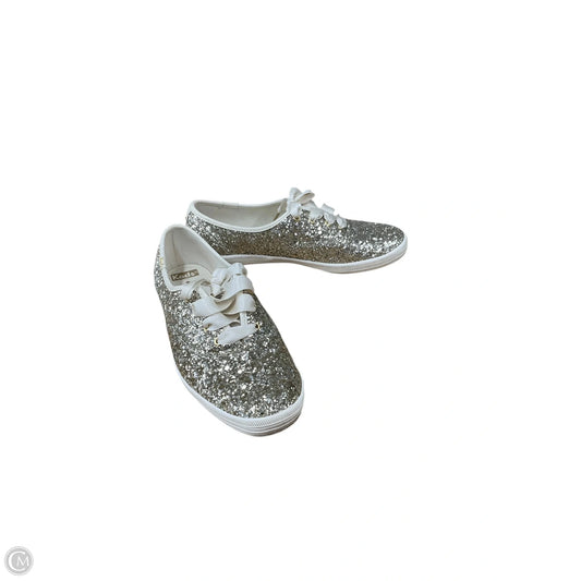 Shoes Designer By Kate Spade In Silver, Size: 7.5