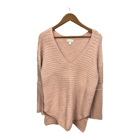 Sweater By Hinge In Pink, Size: L