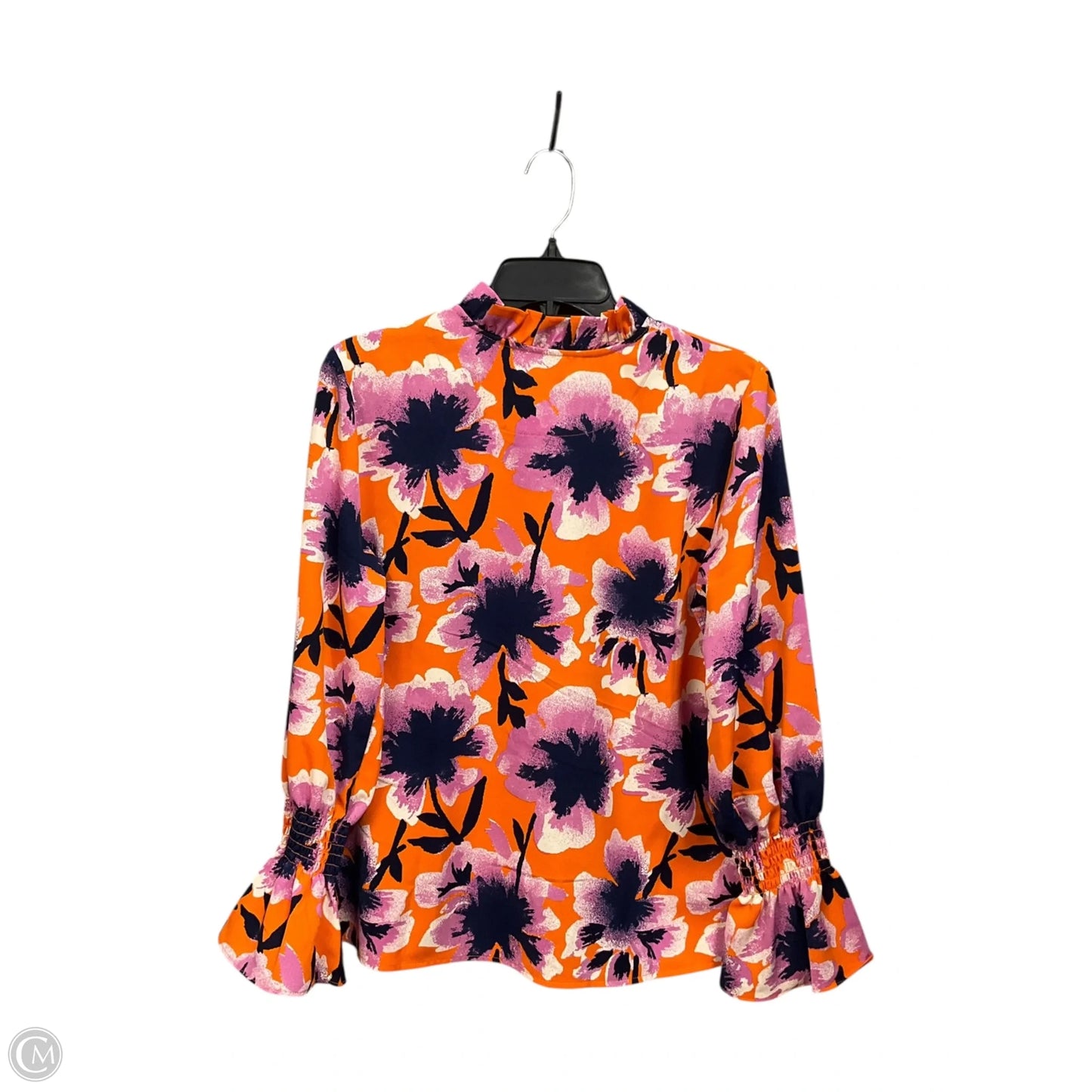 Blouse Long Sleeve By Clothes Mentor In Floral Print, Size: S