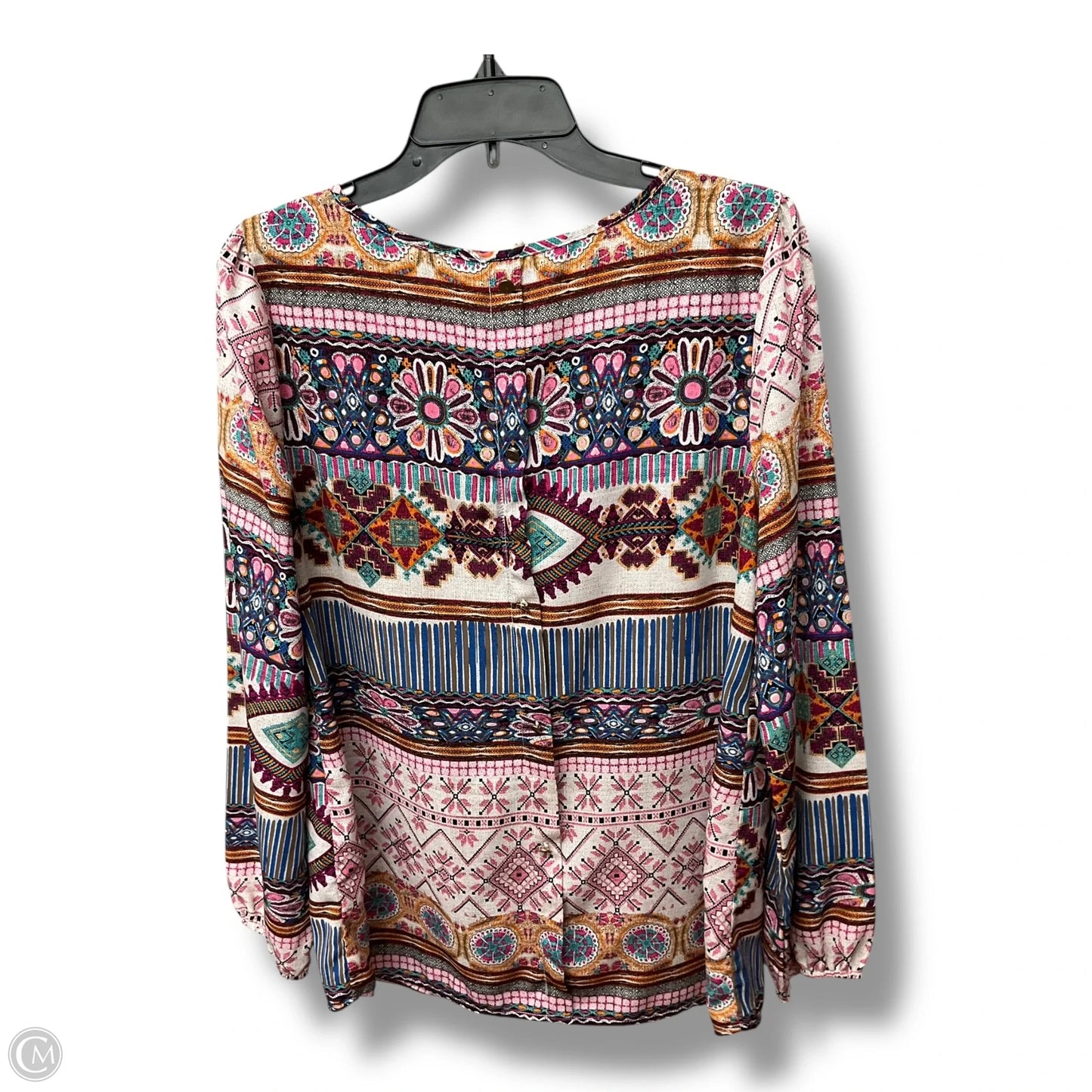 Top Long Sleeve By Pink Owl In Multi-colored, Size: L