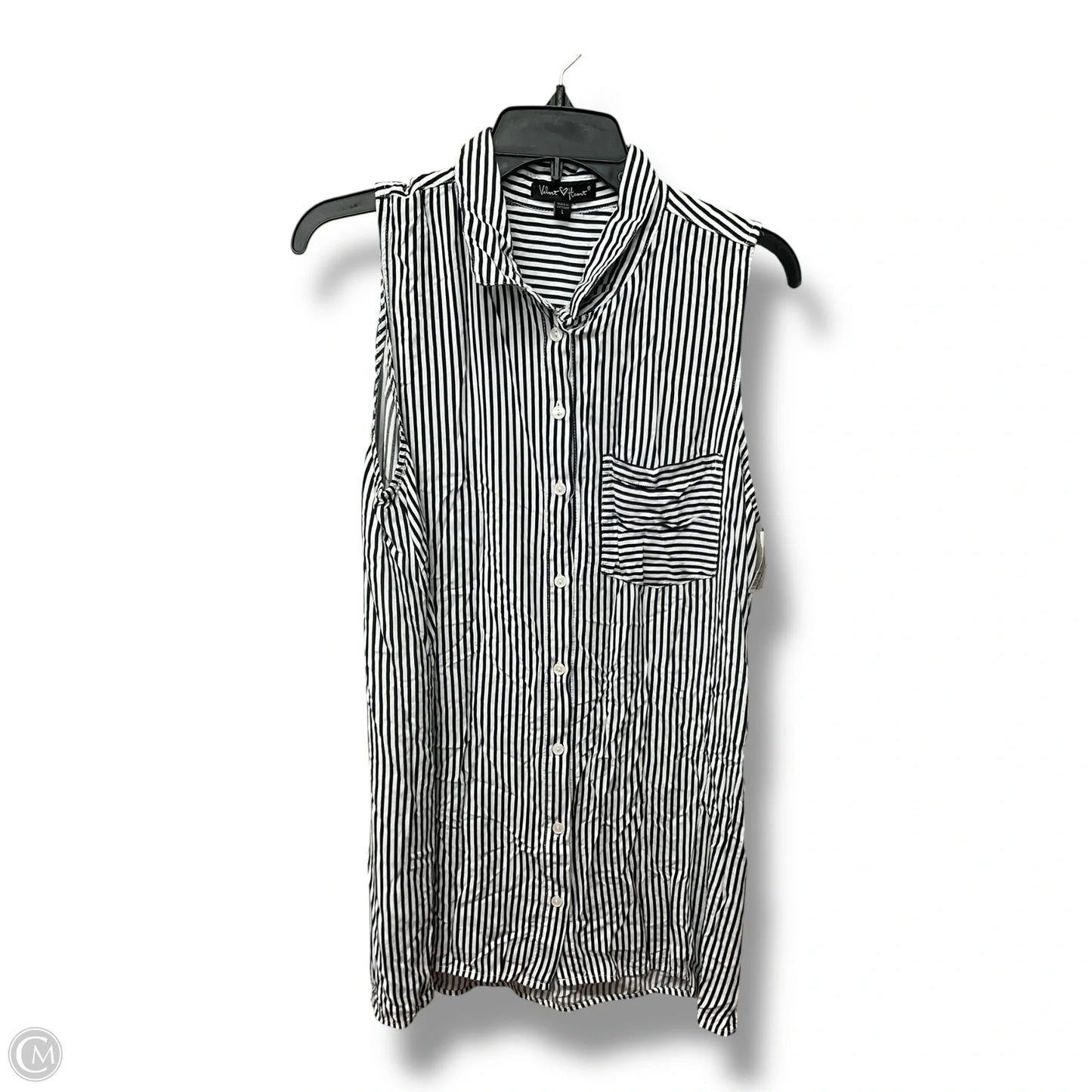 Tunic Sleeveless By Velvet Heart In Striped Pattern, Size: L