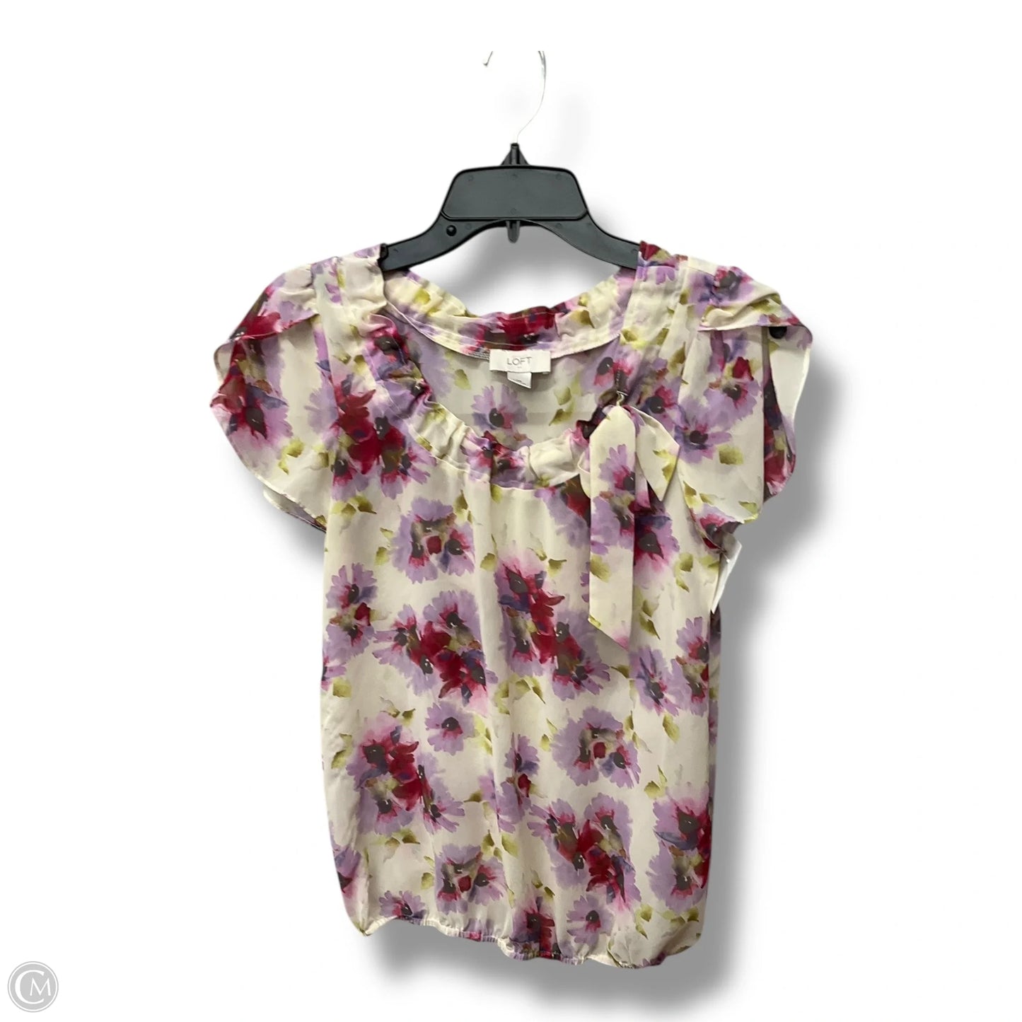 Blouse Sleeveless By Loft In Floral Print, Size: Xs