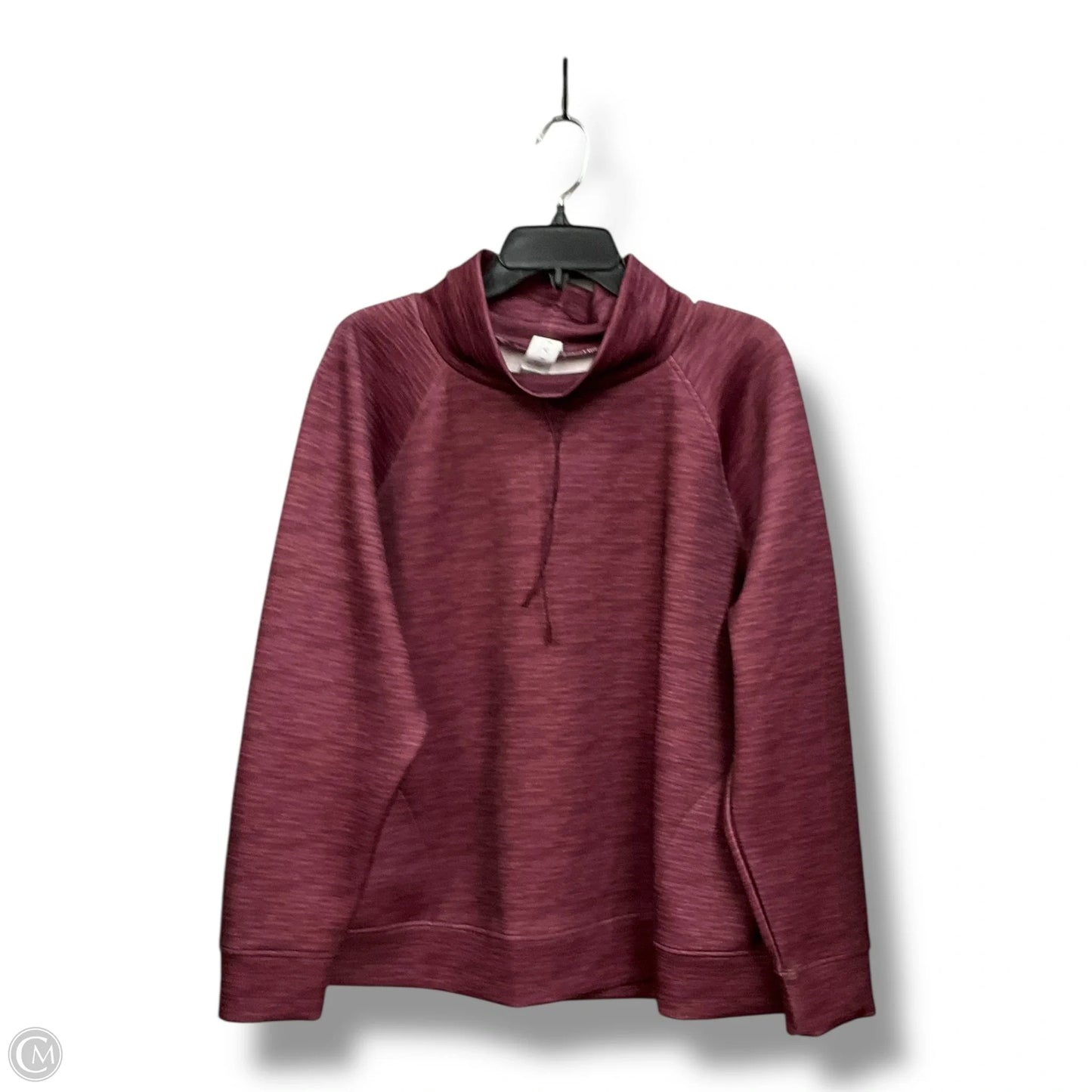 Athletic Top Long Sleeve Collar By Livi Active In Purple, Size: 2x