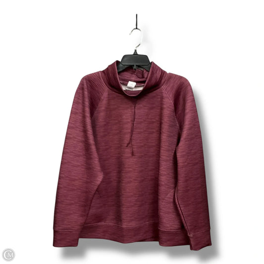 Athletic Top Long Sleeve Collar By Livi Active In Purple, Size: 2x