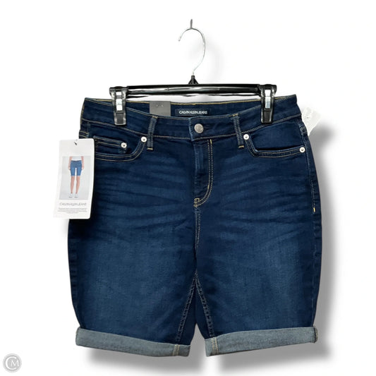 Shorts By Calvin Klein In Blue Denim, Size: 8