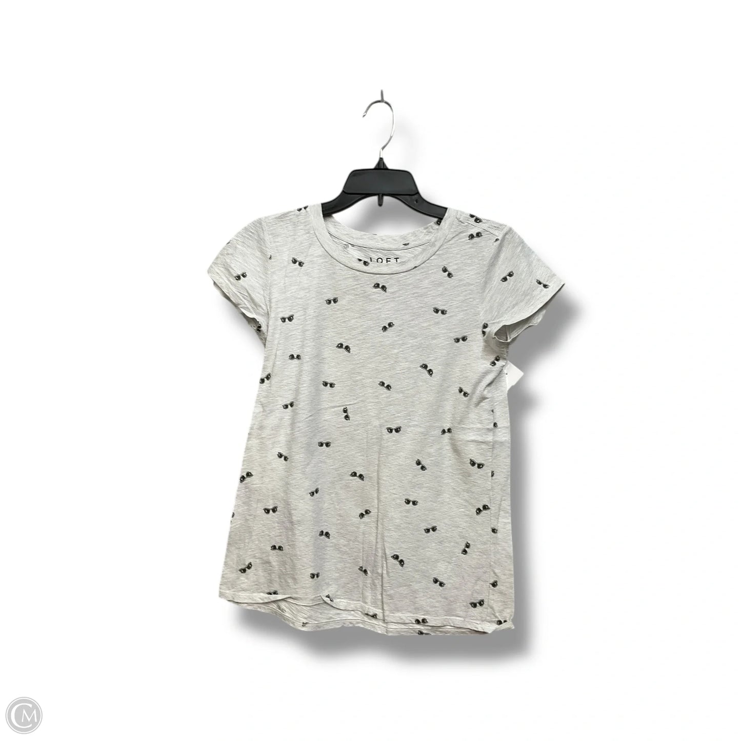 Top Short Sleeve By Loft In Multi-colored, Size: Xs