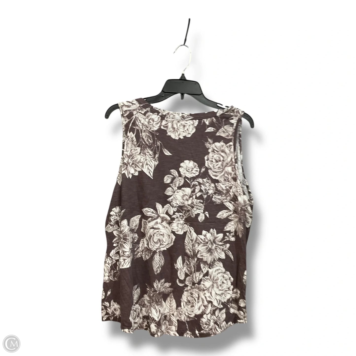 Tank Top By Clothes Mentor In Brown, Size: 1x