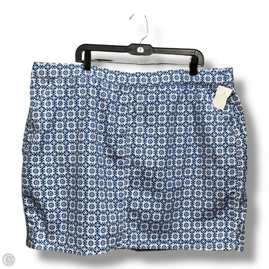 Skirt Mini & Short By Intro In Blue, Size: 20