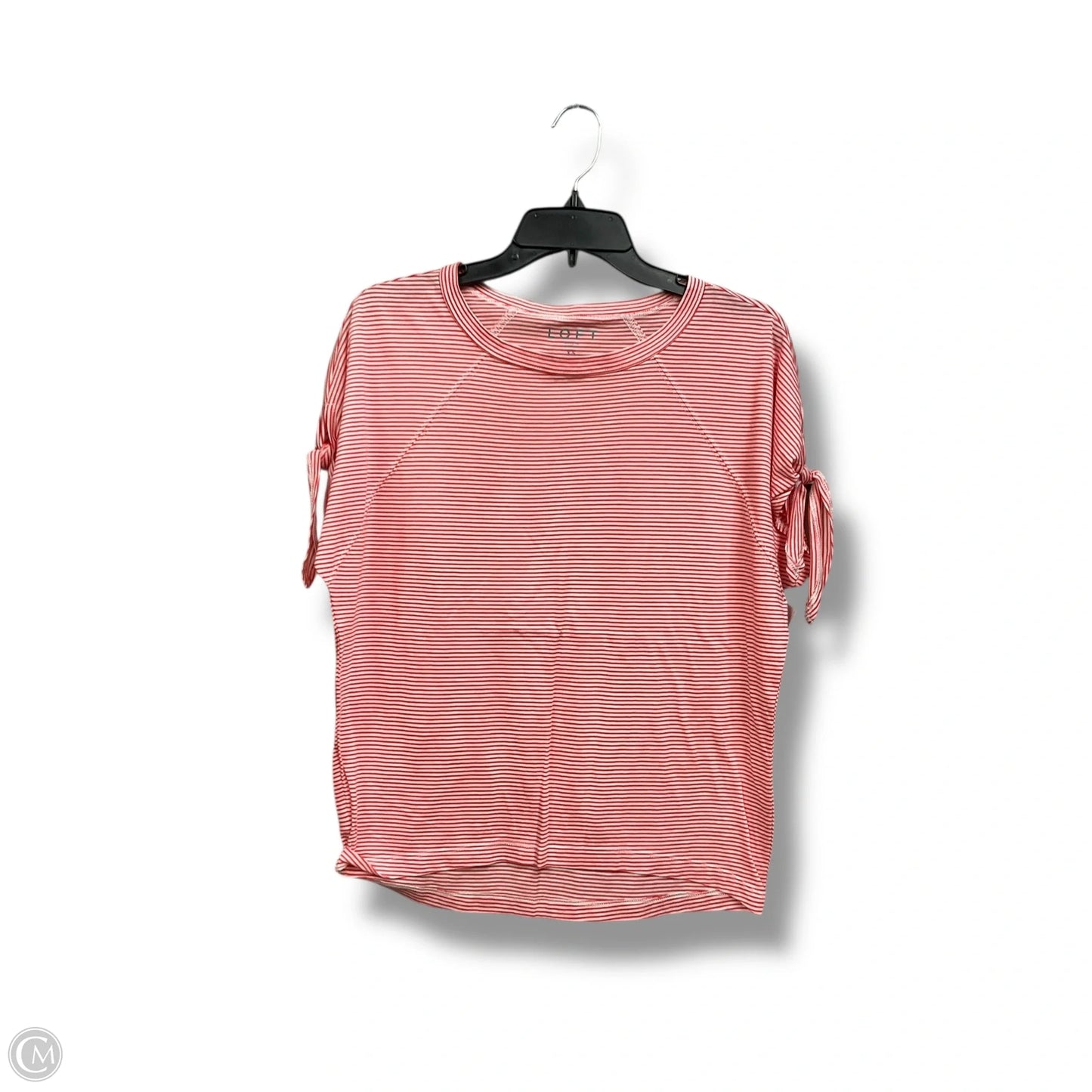 Top Short Sleeve By Loft In Striped Pattern, Size: Xs