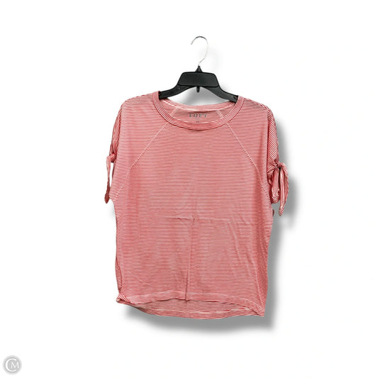 Top Short Sleeve By Loft In Striped Pattern, Size: Xs