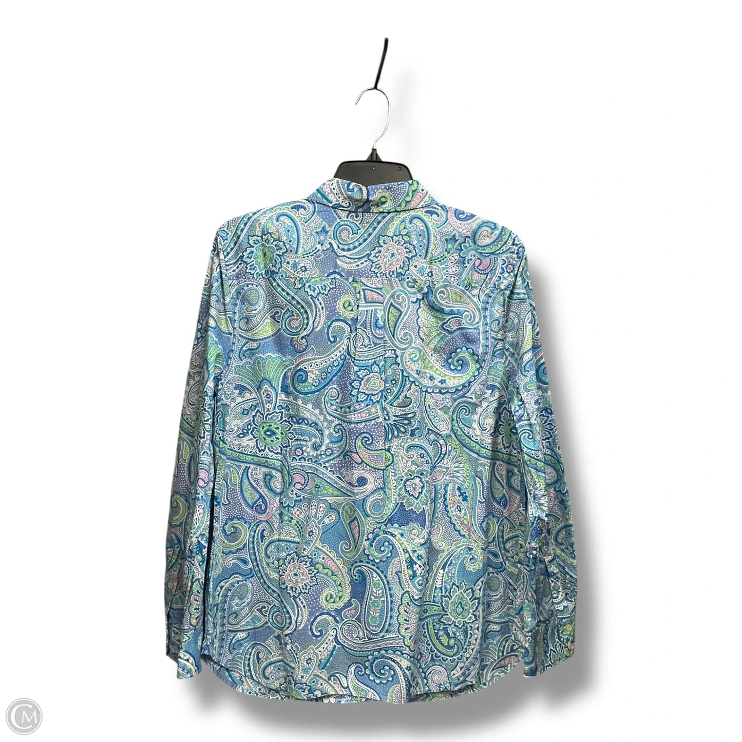 Blouse Long Sleeve By Talbots In Multi-colored, Size: L