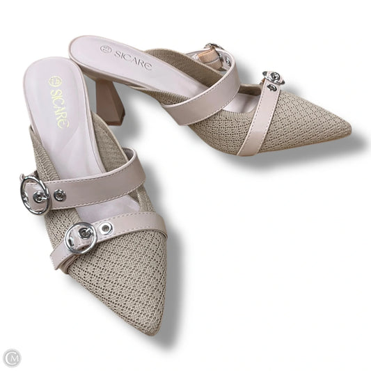 Shoes Heels Block By Cmc In Tan, Size: 7.5