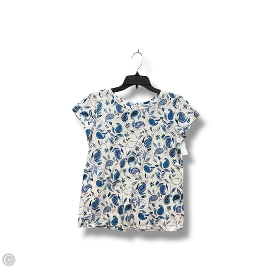 Top Short Sleeve By Loft In Multi-colored, Size: Xs