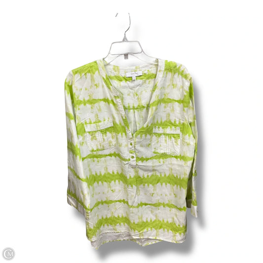Top 3/4 Sleeve By Coral Bay In Green, Size: Xl