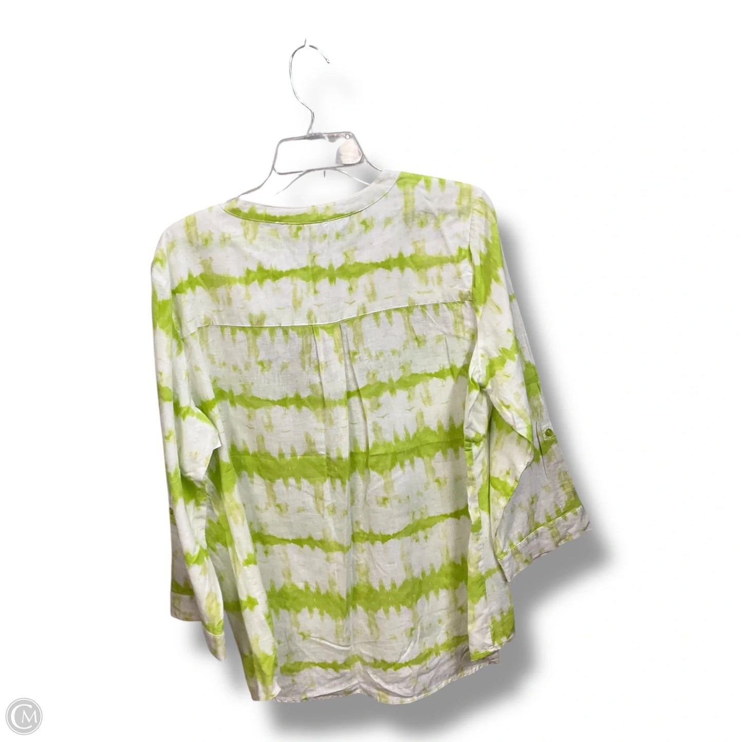 Top 3/4 Sleeve By Coral Bay In Green, Size: Xl