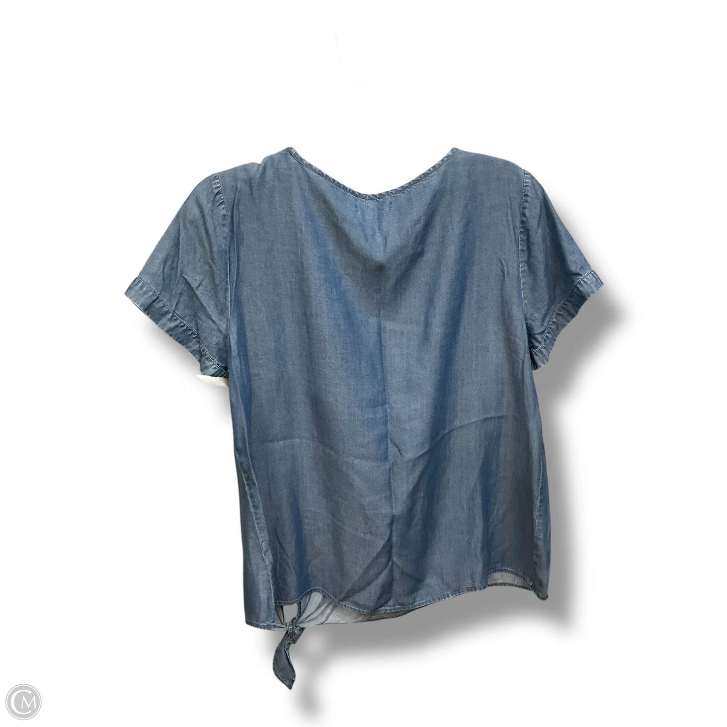 Top Short Sleeve Basic By Lc Lauren Conrad In Blue, Size: L