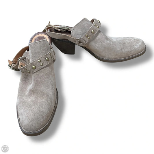 Boots Ankle Heels By Born In Brown, Size: 10
