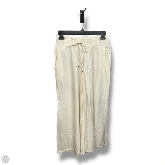 Pants Wide Leg By Angie In Cream, Size: S