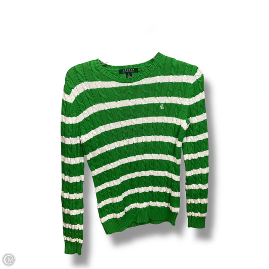 Sweater By Lauren By Ralph Lauren In Green, Size: Xs