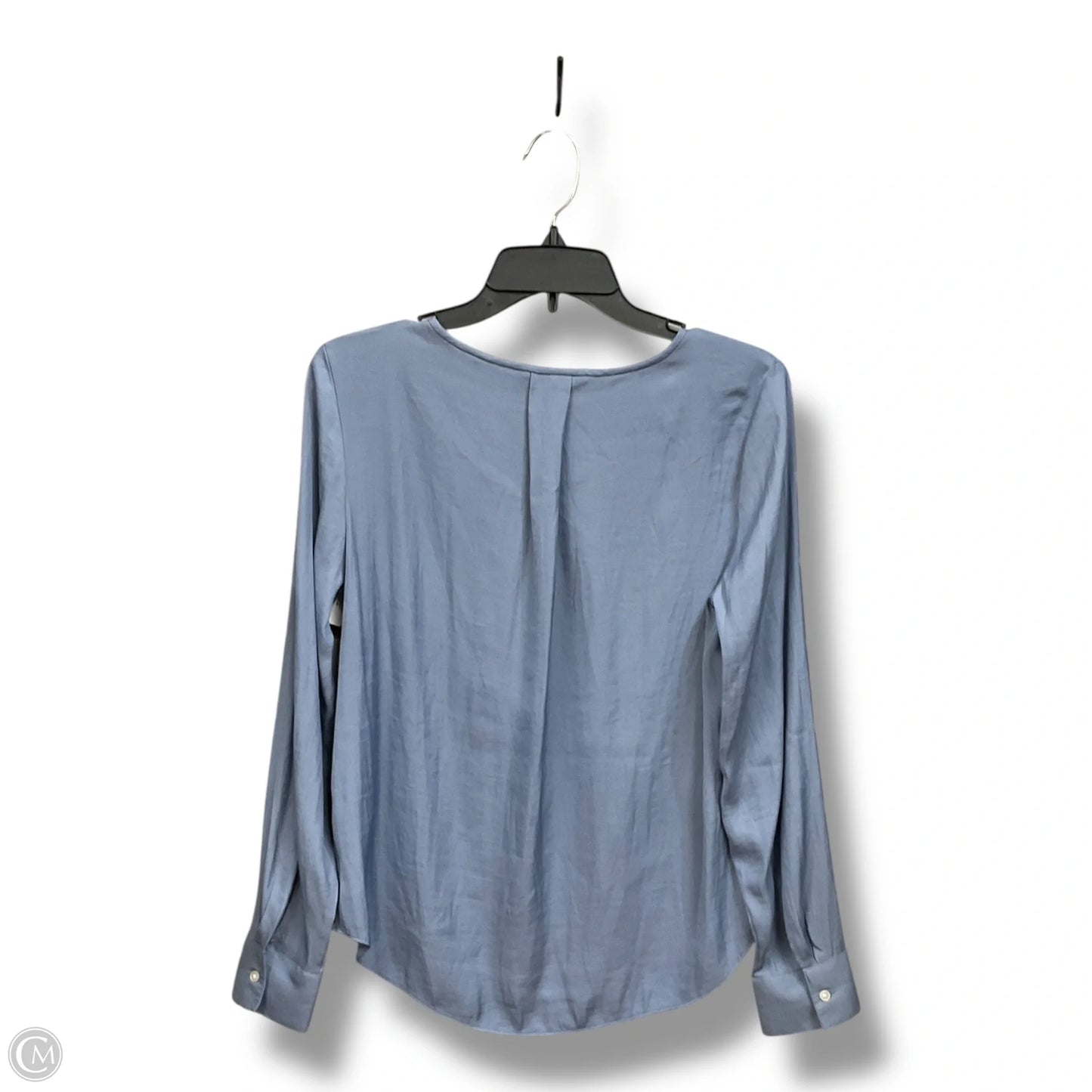 Blouse Long Sleeve By Banana Republic In Blue, Size: S