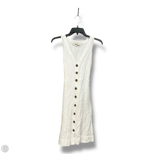 Dress Casual Midi By Loft In White, Size: Sp