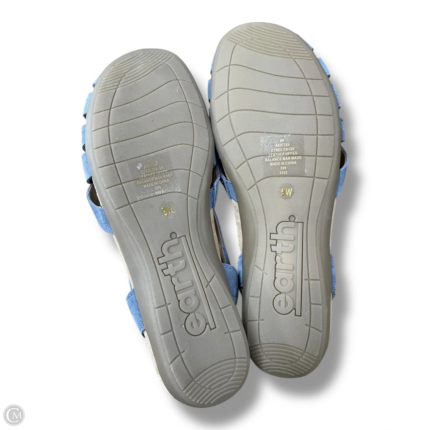 Shoes Flats By Earth In Blue, Size: 9