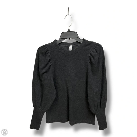 Top Long Sleeve By Madewell In Black, Size: Xs