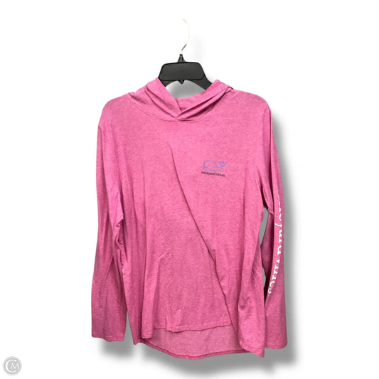 Top Long Sleeve Basic By Vineyard Vines In Pink, Size: Xl