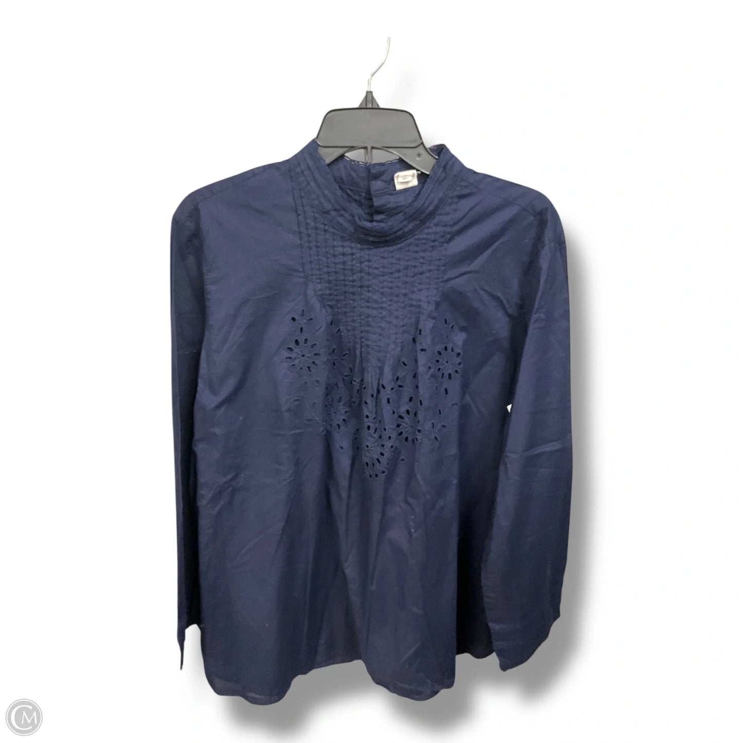 Top Long Sleeve Basic By Gap In Navy, Size: Xl