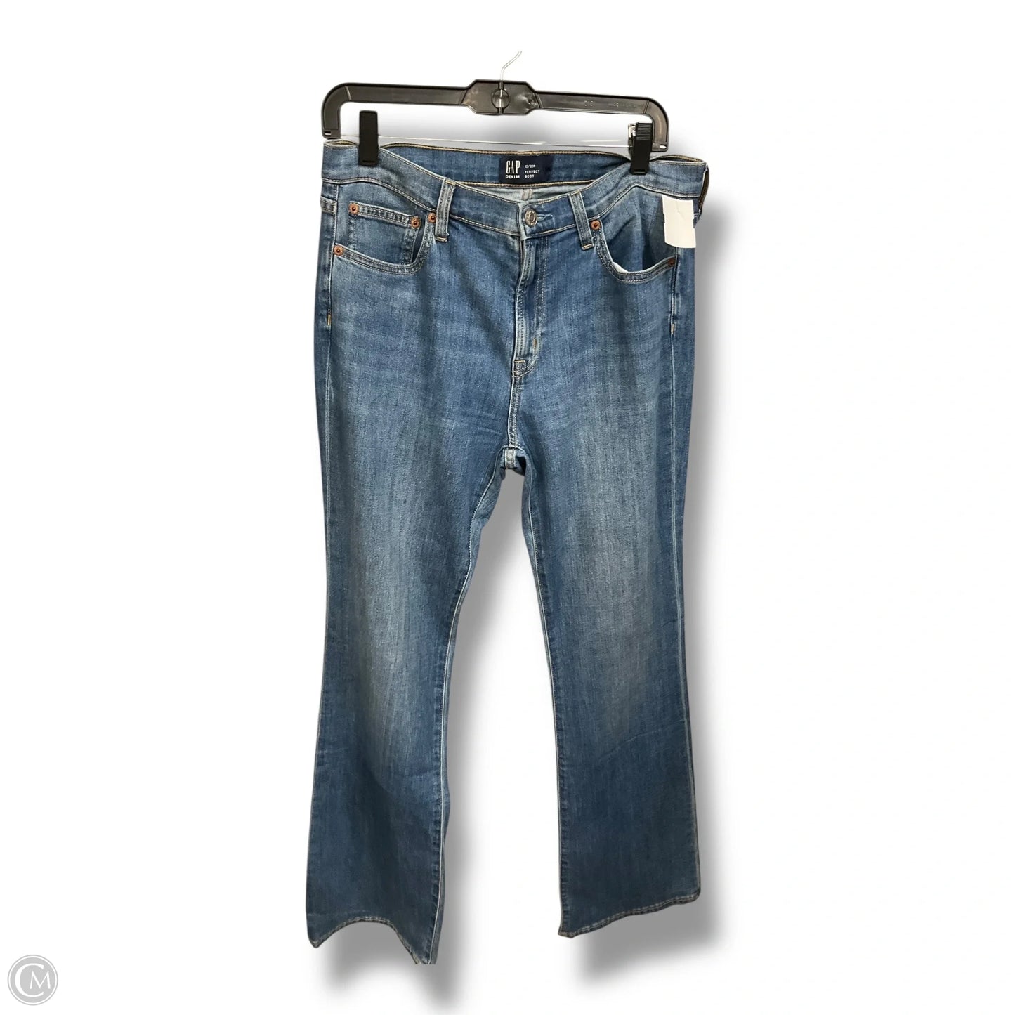 Jeans Boot Cut By Gap In Blue Denim, Size: 10