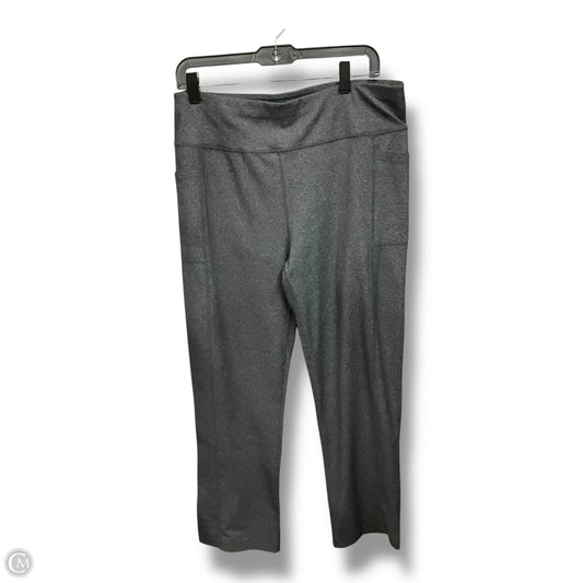Athletic Leggings By Skechers In Grey, Size: Xl