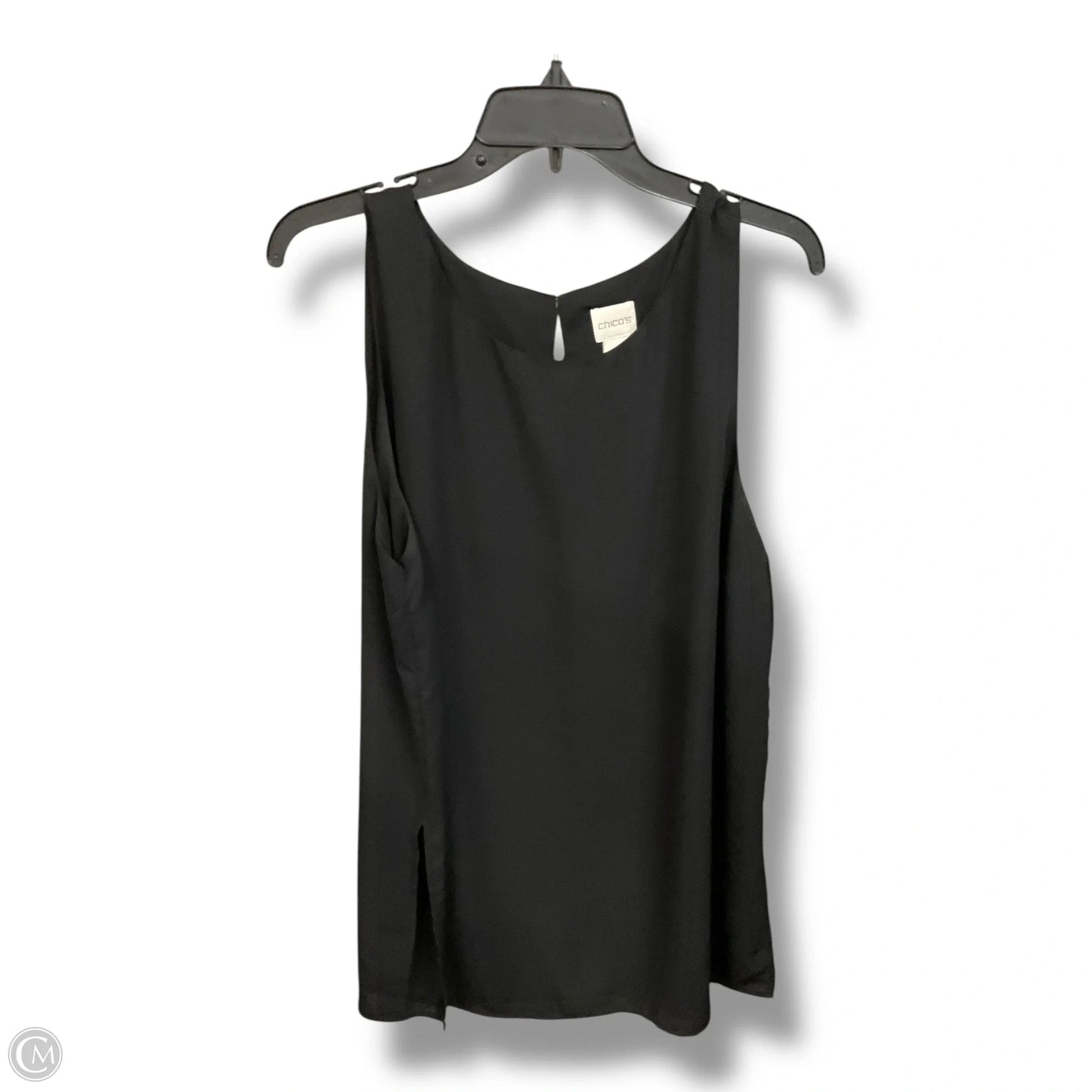 Blouse Sleeveless By Chicos In Black, Size: Xl