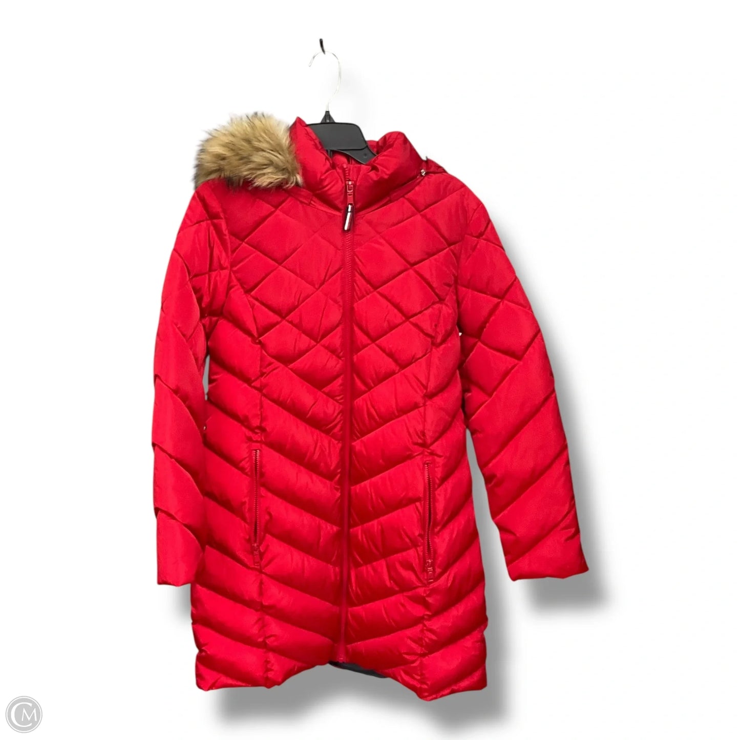 Coat Puffer & Quilted By Tommy Hilfiger In Red, Size: S