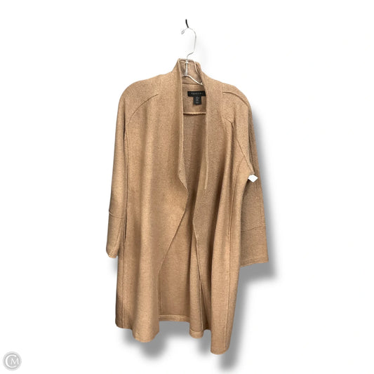 Coat Wool By Tahari In Brown, Size: M