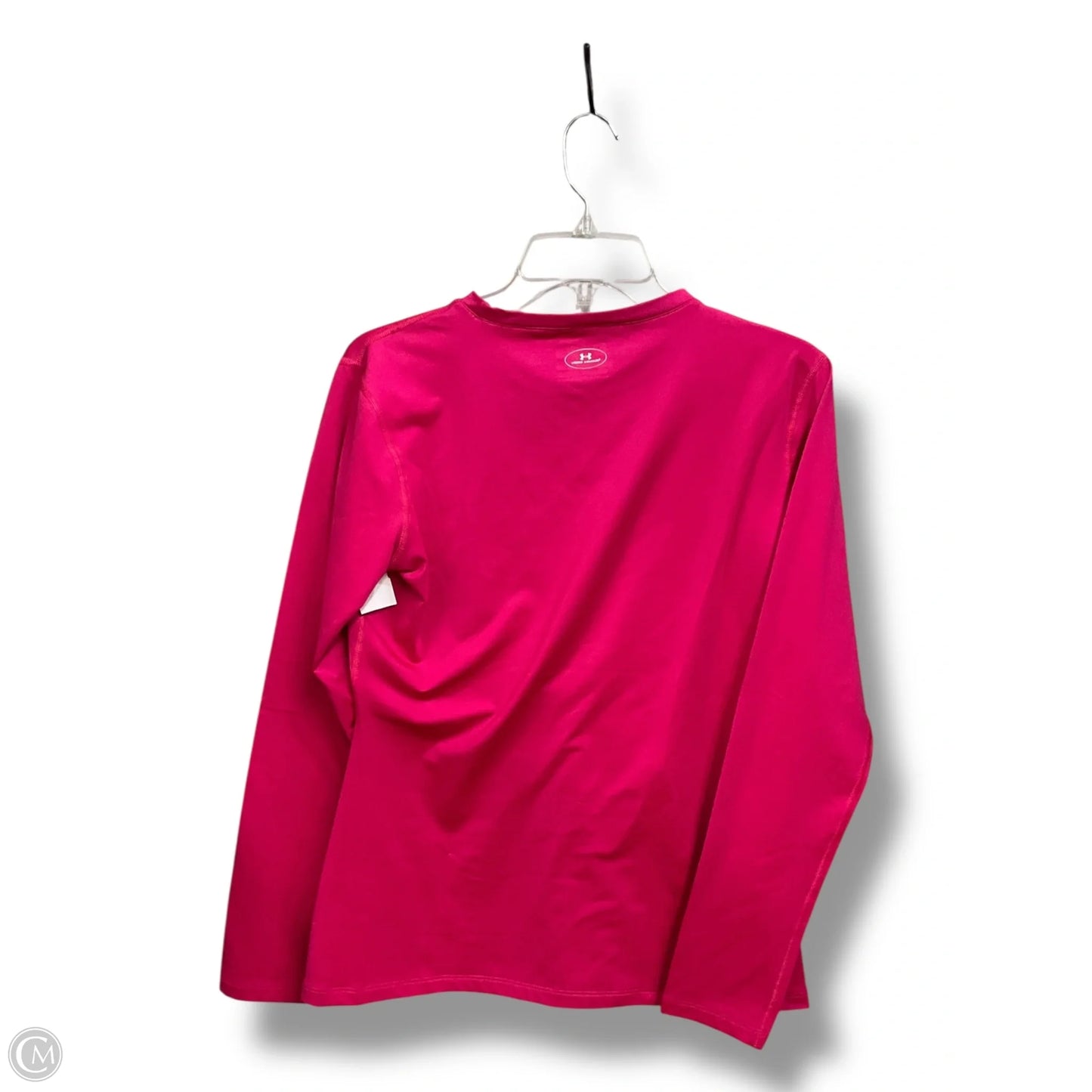 Athletic Top Long Sleeve Crewneck By Under Armour In Pink, Size: Xl