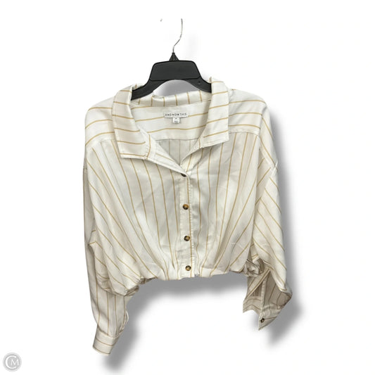Top Long Sleeve By And Now This In Striped Pattern, Size: 2x