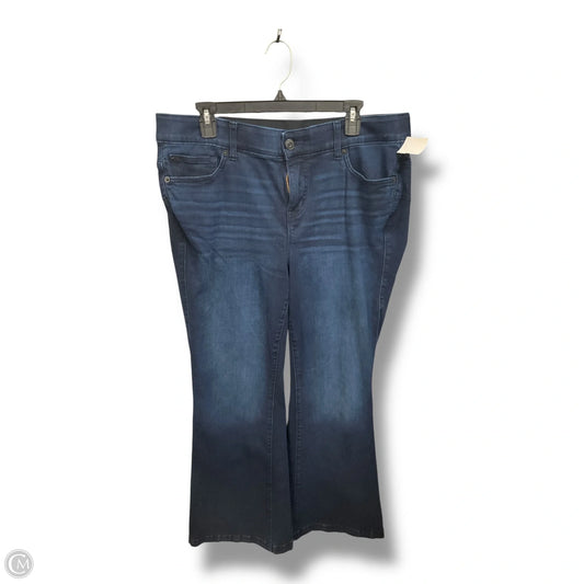 Jeans Flared By Torrid In Blue Denim, Size: 18