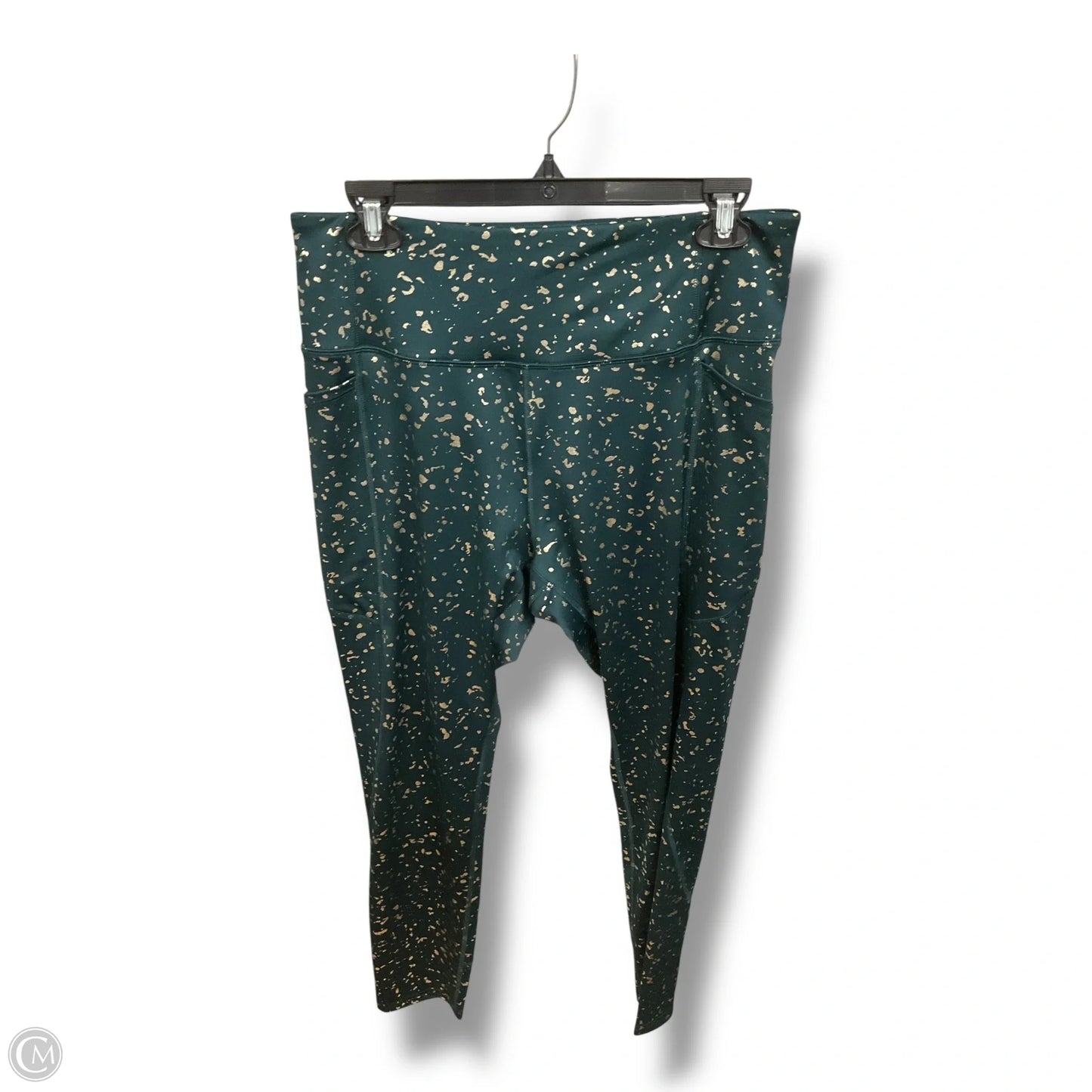 Athletic Leggings By Tek Gear In Green, Size: Xl